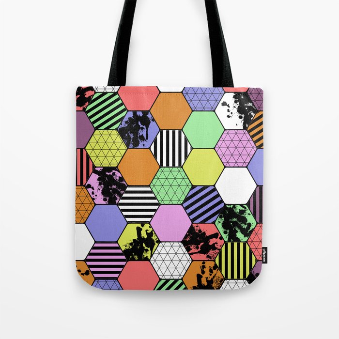 Pastel Tex Hex Abstract Geometric Pastel Themed Hexagon