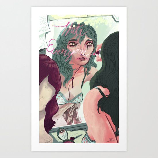 Say Anything "Hate Everyone" Art Print