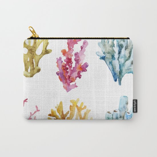 Colorful Chorals Carry-All Pouch