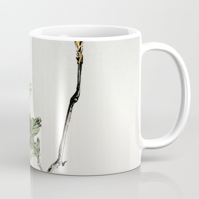 White Flower Traditional Japanese Flora Coffee Mug