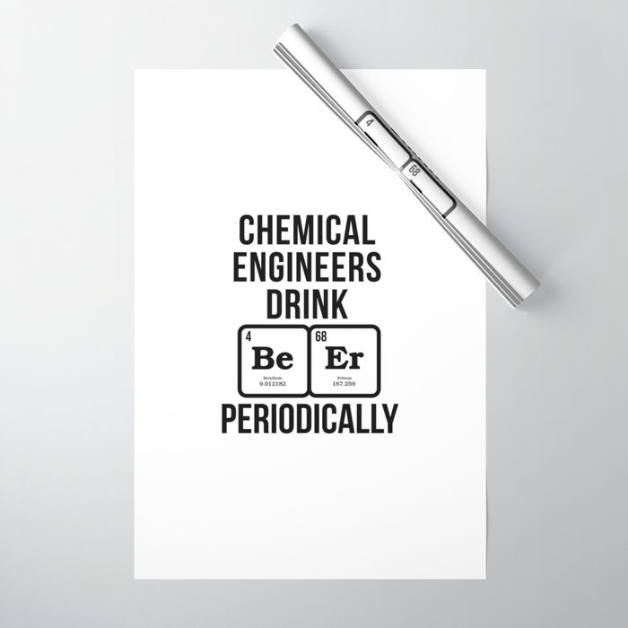 Chemical Engineers Drink Wrapping Paper
