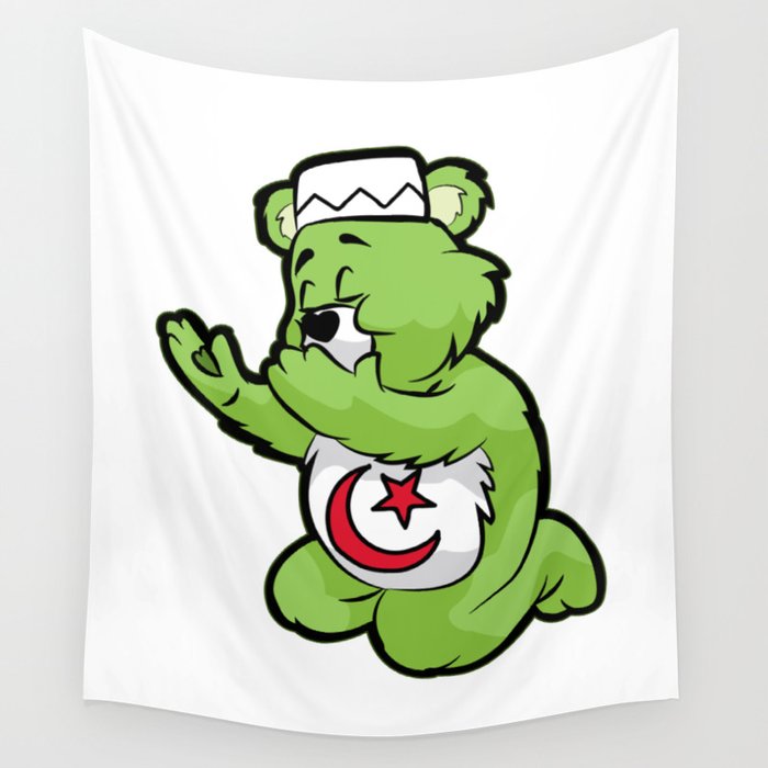 Muslim Praying Teddy Islam Prayer Allah Quran Gift Wall Tapestry