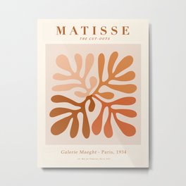 Exhibition poster Henri Matisse-Galerie Maeght-Paris 1934. Metal Print | Typography, Monochrome, Graphicdesign, Henrimatisse, Minimalismposter, Famousartist, Wallpaper, Expressionism, Artposter, Minimalism 
