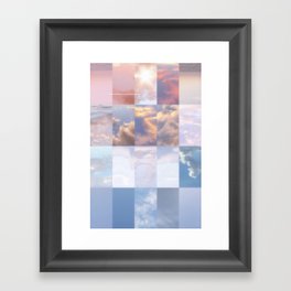 Cloud Collage Framed Art Print