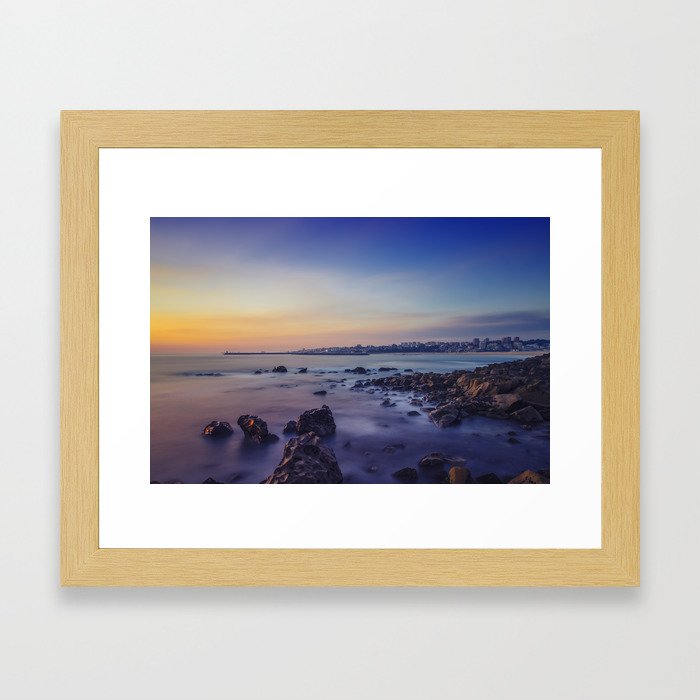 Sunset by the Sea Framed Art Print