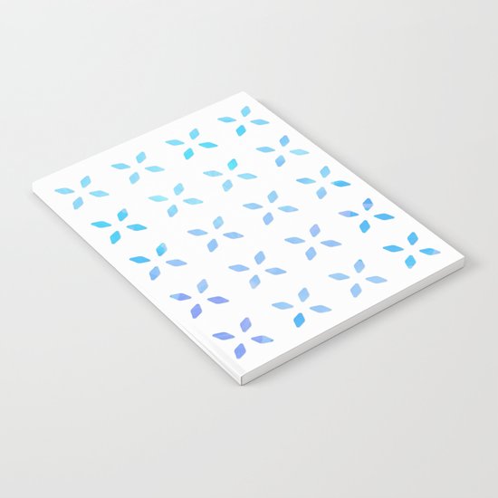 Blue diamond pattern Notebook