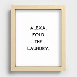 Alexa Fold The Laundry Recessed Framed Print