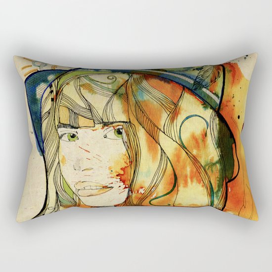 Portraits, Ann. Rectangular Pillow