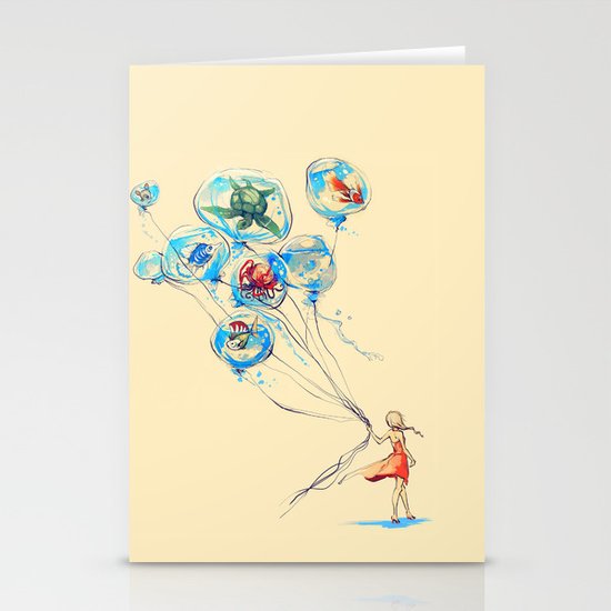 Water Balloons Stationery Cards