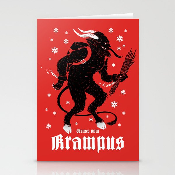 Krampus Stationery Cards