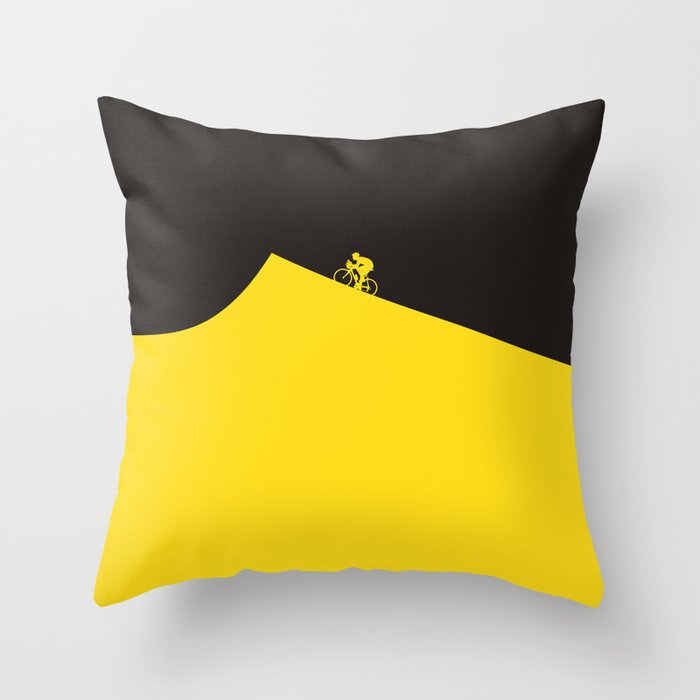 Yellow Jersey I Tour de France Throw Pillow