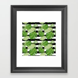 Tropical Leaf Mix III Framed Art Print