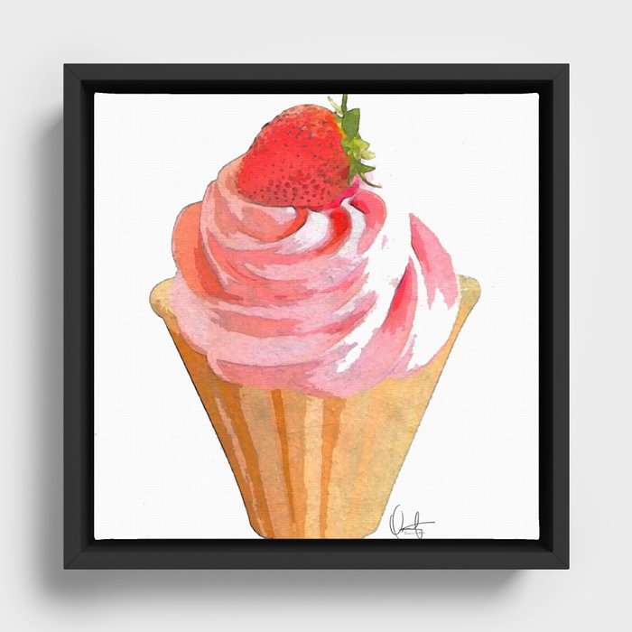 My Sweet Cupcake  Framed Canvas