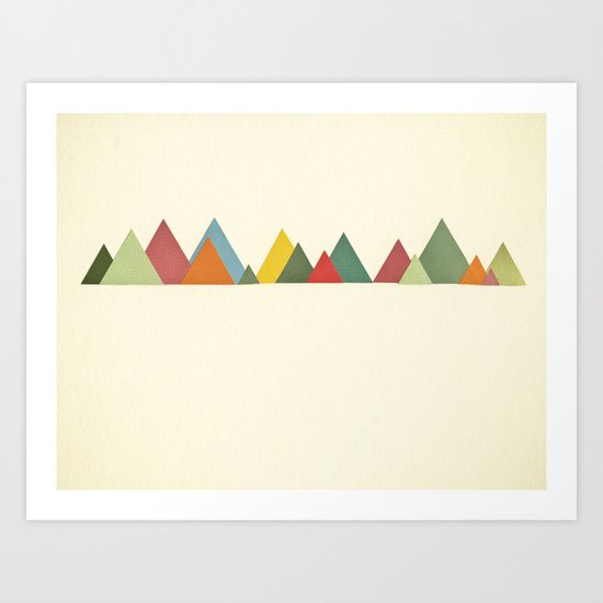 Mountain range Art Print
