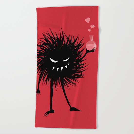 Evil Bug Made A Love Potion For You Beach Towel