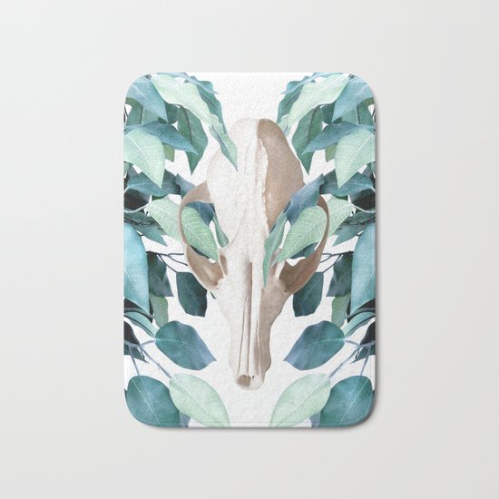 Fox into the Greenery Bath Mat
