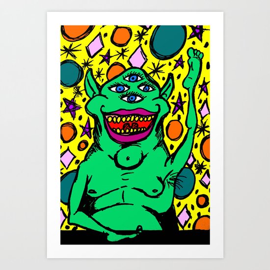 Space Monster Art Print
