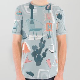 Palm Springs Mid century modern fun All Over Graphic Tee