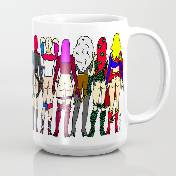 Superhero Butts - Girls Superheroine Butts LV Coffee Mug by