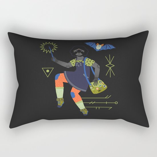 Witch Series: Magic Wand Rectangular Pillow