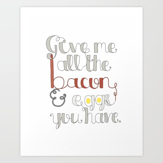Ron Swanson Art Print