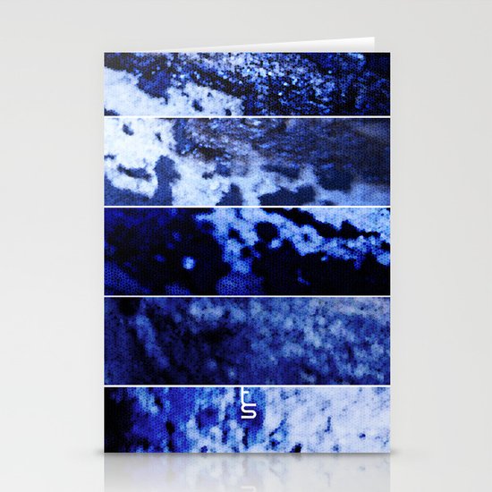 Blue Magnification (Five Panels Series) Stationery Cards