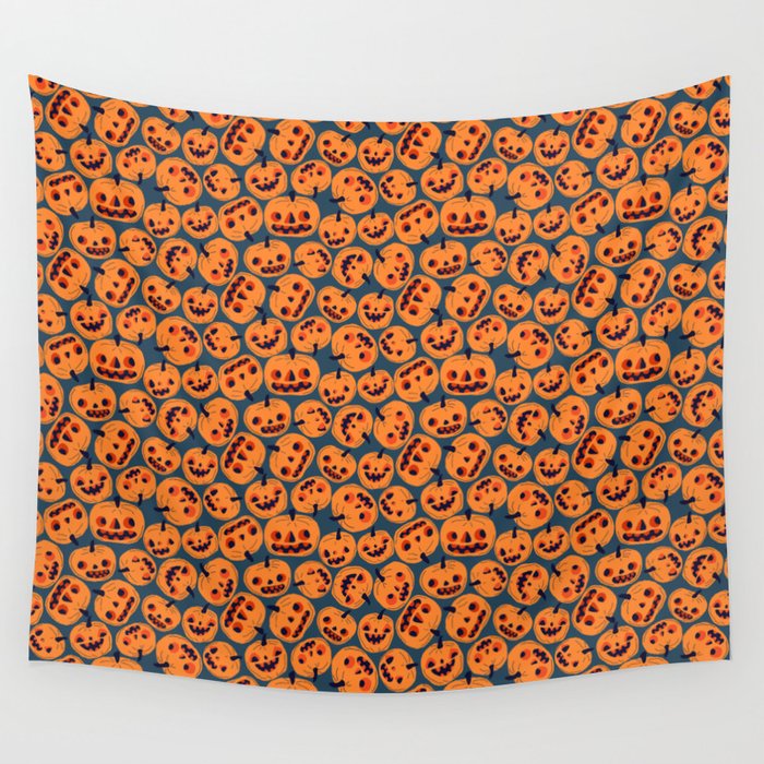 Pumpkin Guys Wall Tapestry By Heidikenney Society6