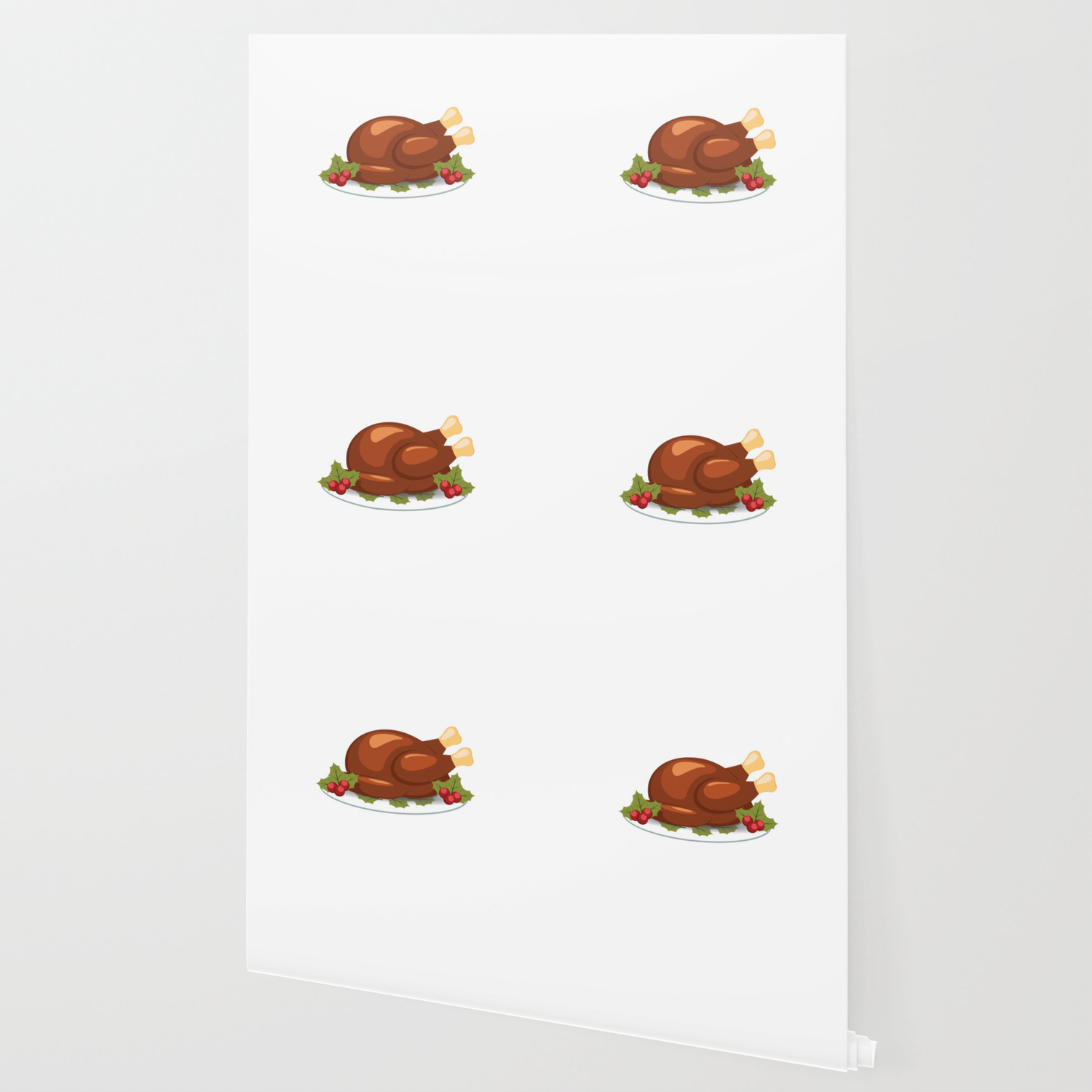 Lets Get Basted Roasted Turkey Funny Thanksgiving Wallpaper By