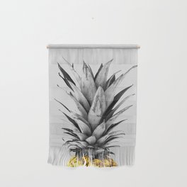 Gray and golden pineapple Wall Hanging