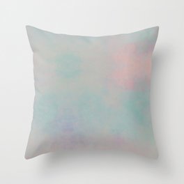 Abstract Pastel Pink Blue and grey Throw Pillow