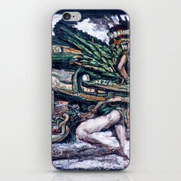 Quetzalcoatl, The Serpent God iPhone Skin