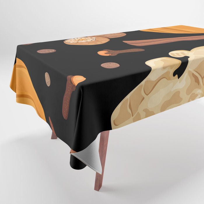 Pumpkin Spice Pattern Tablecloth