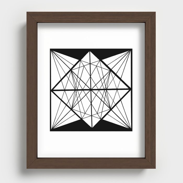 Donzi Geometry .3 Recessed Framed Print