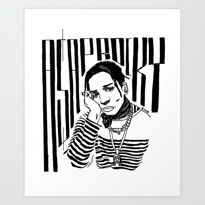 Free AAP Rocky Art Print by Gwosts Society6