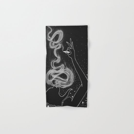 Midnight Toker (#3), Smoking Lady Series Hand & Bath Towel