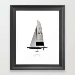 America's Cup yacht NZL60 Framed Art Print