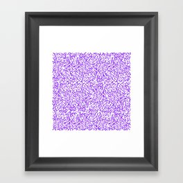 Pretty Purple Sprinkles Pattern Framed Art Print