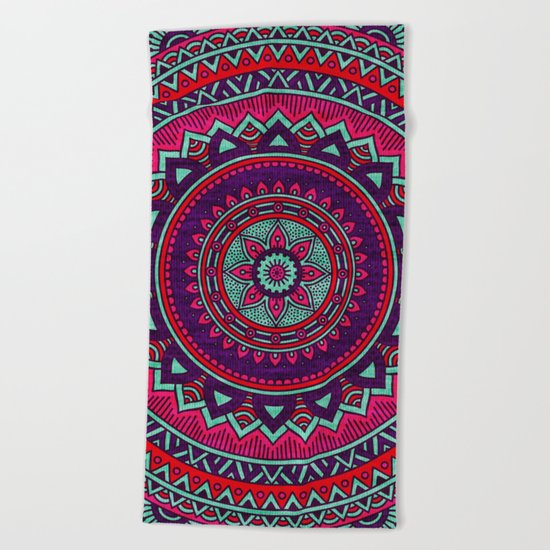Hippie mandala 26 Beach Towel