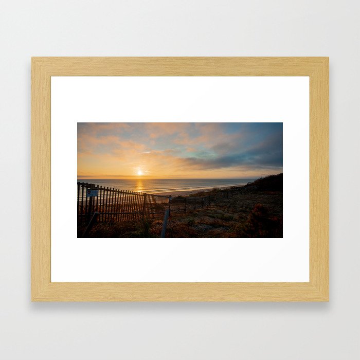 Cape Cod- Sunrise over Nauset Beach Framed Art Print