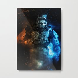 Halo Master Chief Metal Print | Vintage, Chief, Halo, Characters, Halomasterchief, Graphicdesign, Playstation, Xbox, Game, Logo 