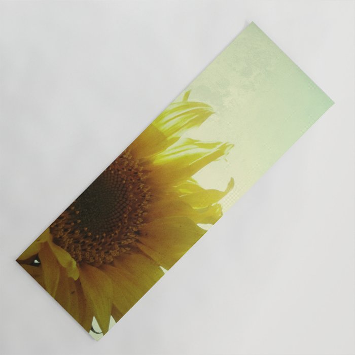 Sunflower Yoga Mat by Cassia Beck Society6