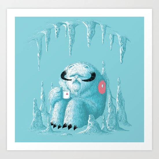 somewhere on the ice planet Art Print