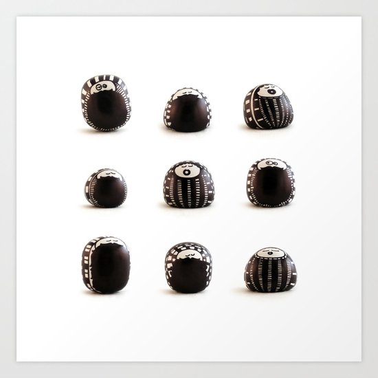 stoneheads 003 Art Print
