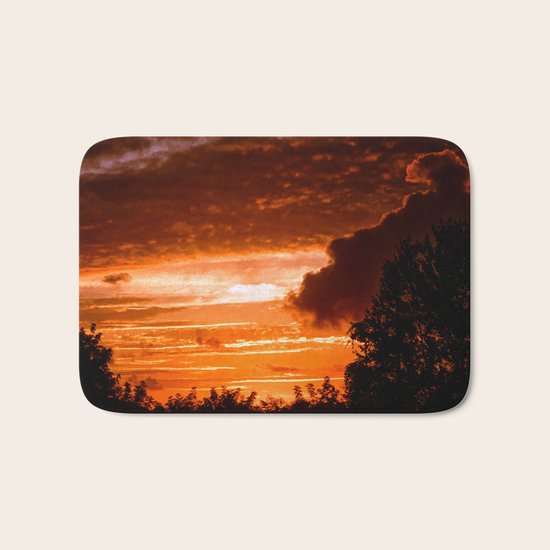Fire In The Sky Bath Mat