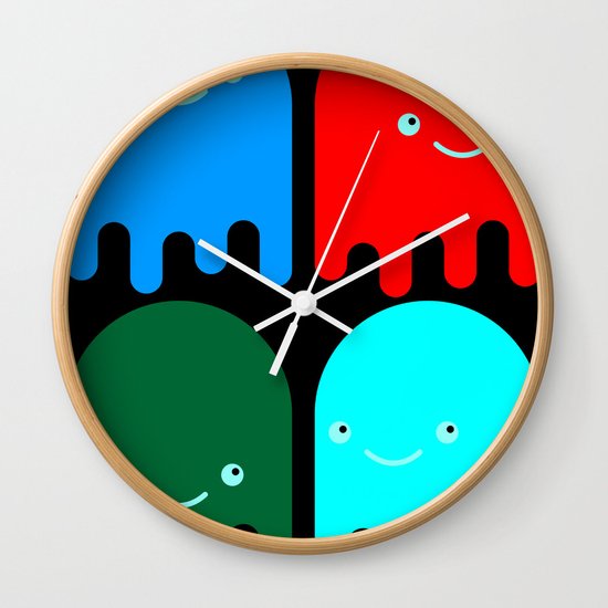 Friendly Ghosts Wall Clock
