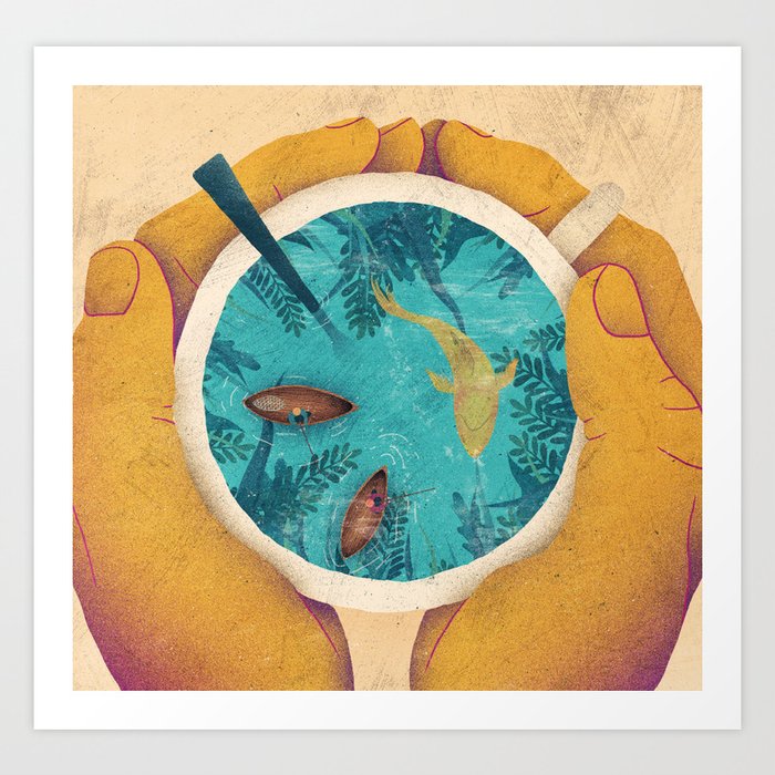 Cup of paradise Art Print