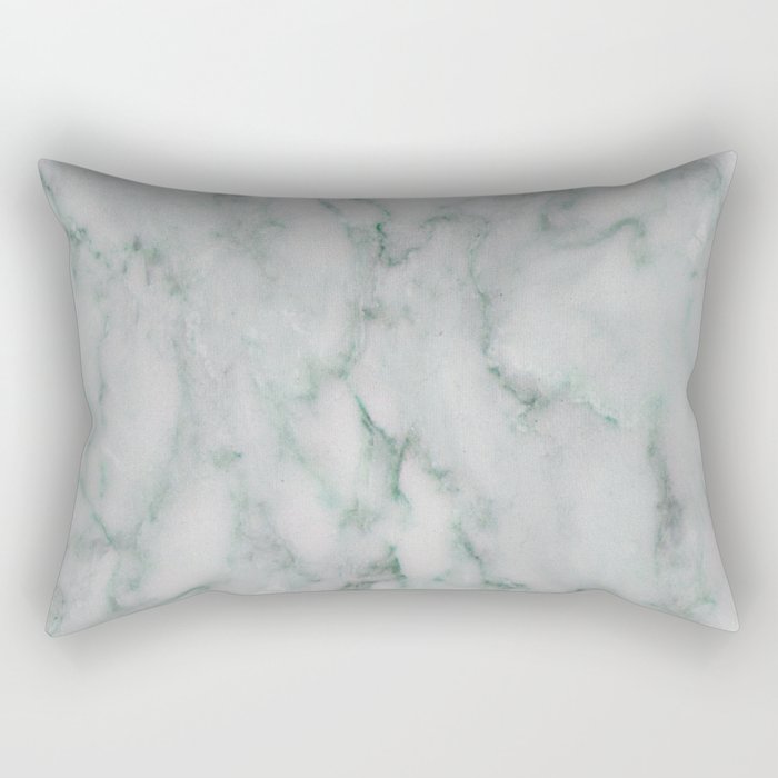 Ariana verde - smoky teal marble Rectangular Pillow