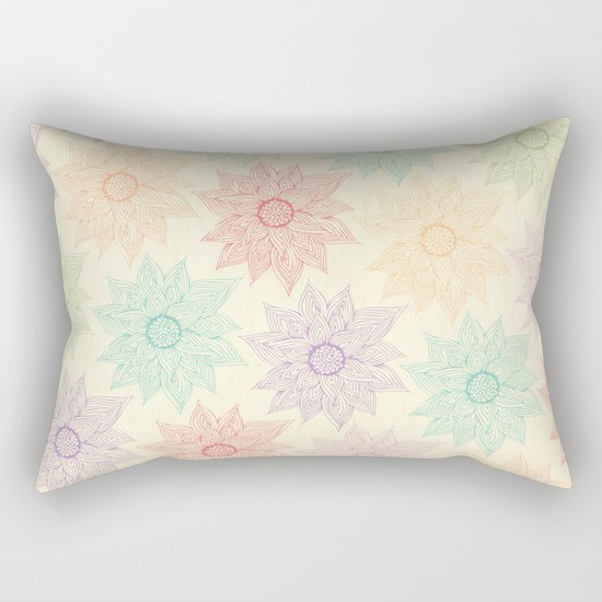 Spring Floral Rectangular Pillow