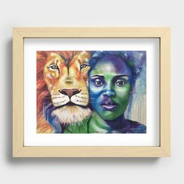 Beast and Beauty Recessed Framed Print