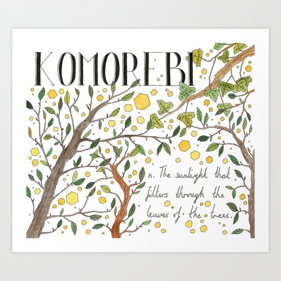 Komorebi Art Print